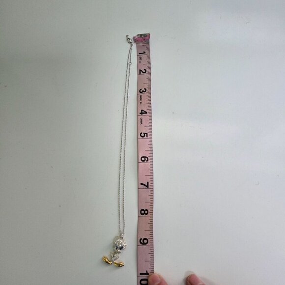 Vintage Danbury Mint Rare Tweety Bird Rhinestone Necklace 16" Adjustable - Picture 6 of 8